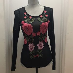 Rose Appliqué Bodysuit